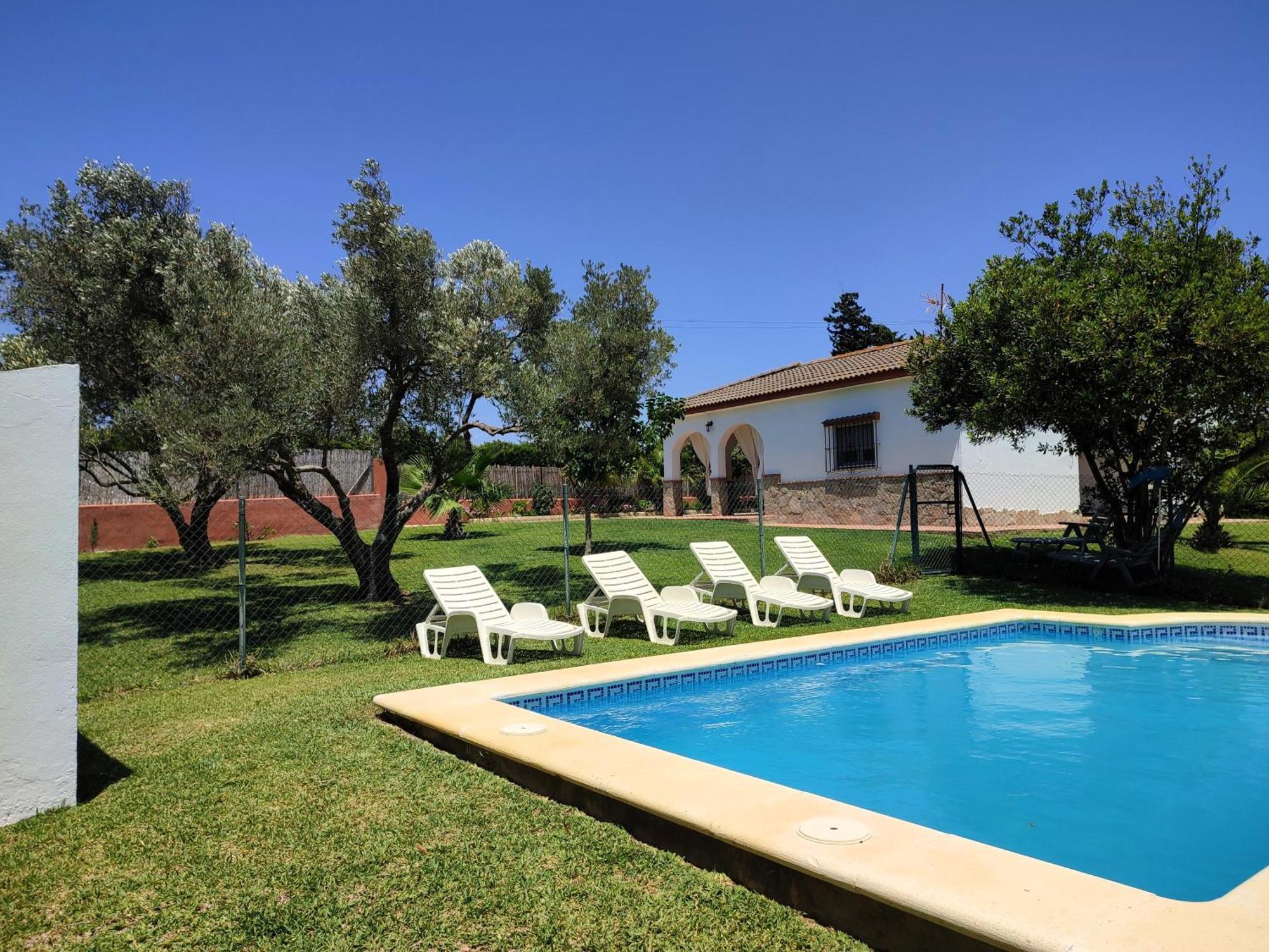 Casa Rural El Laurel Con Piscina Privada Conil De La Frontera Bagian luar foto